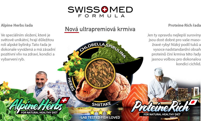 Profesionální řada akvarijní krmivo SwissMed