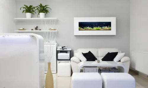 Nástěnné akvárium natureWall v interiéru