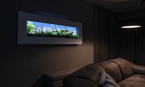 Nástěnné akvárium natureWall v interiéru