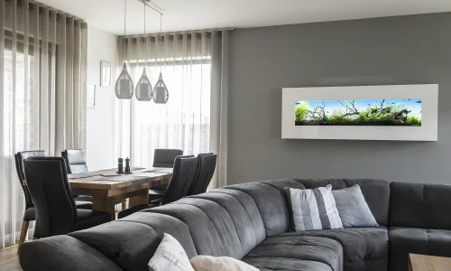 Nástěnné akvárium natureWall v interiéru